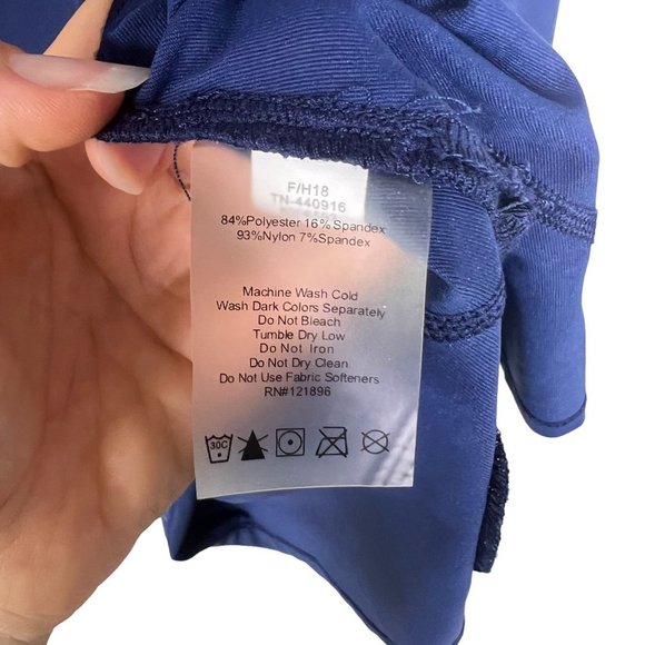 Title Nine Blue Long Sleeve Partial Zip Up Top XL - Picture 5 of 8